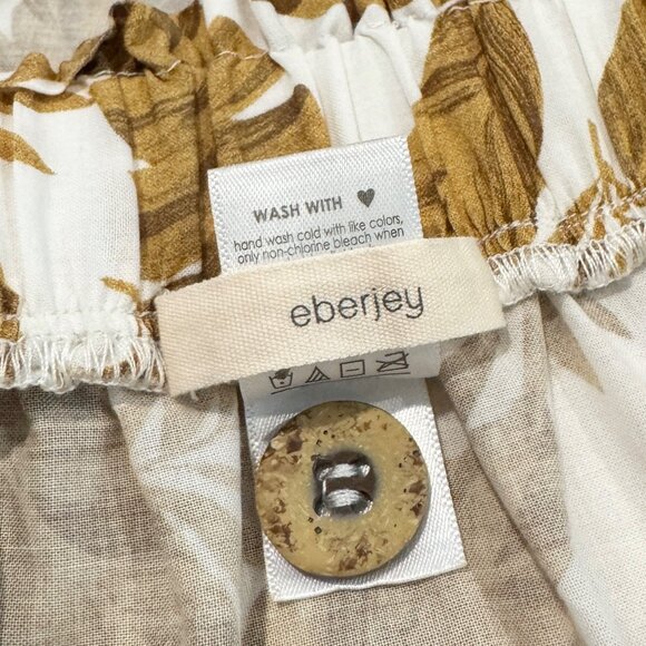 Eberjey Nolita 100% Cotton Voile Tiered High Rise Beach Midi Maxi Skirt Small - Picture 6 of 9